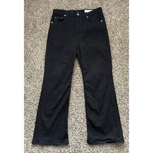 Rag & Bone Casey High Rise Ankle Flare Jeans Womens 33 Black